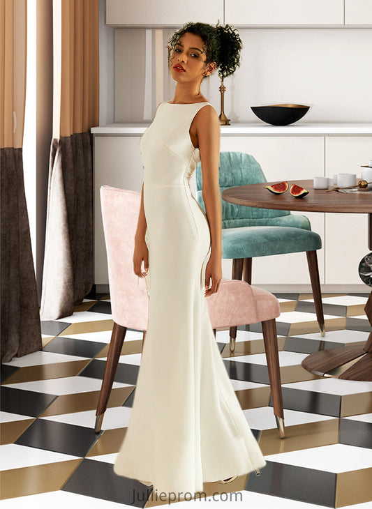 Isabel Trumpet/Mermaid Scoop Neck Floor-Length Wedding Dress DQP0013727