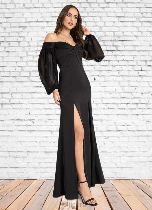 Viviana Maxine Black Off the Shoulder Maxi Dress Atelier Dresses | Azazie DQP0022879