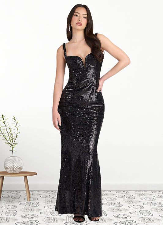 Luciana Petra Black Sequin Gown Atelier Dresses | Azazie DQP0022887