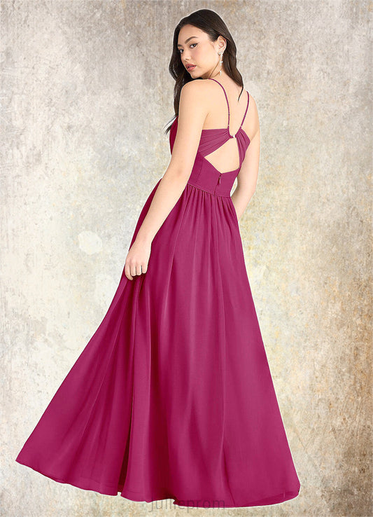 Marin Tory Hot Pink Pleated Maxi Dress Atelier Dresses | Azazie DQP0022891